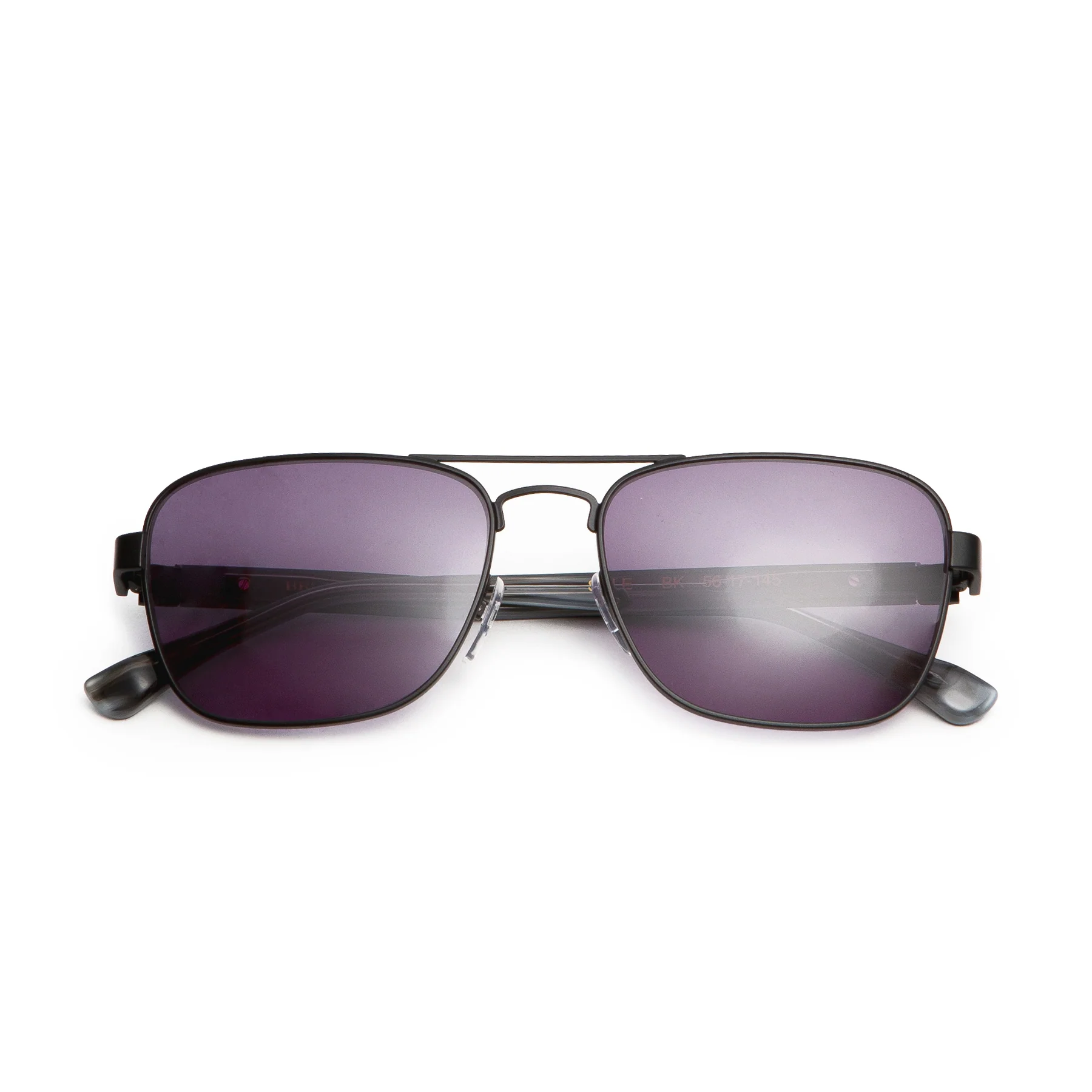 Sole Aviator Sunglasses - Black - Image 5